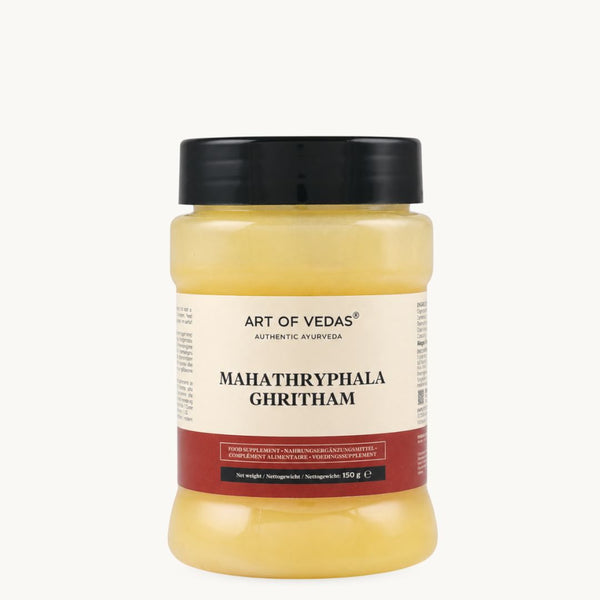 Art of Vedas Maha Triphala Ghritham, klasyczne ajurwedyjskie ghee: Amla, Haritaki, mleko kozie. Słoik 150 g