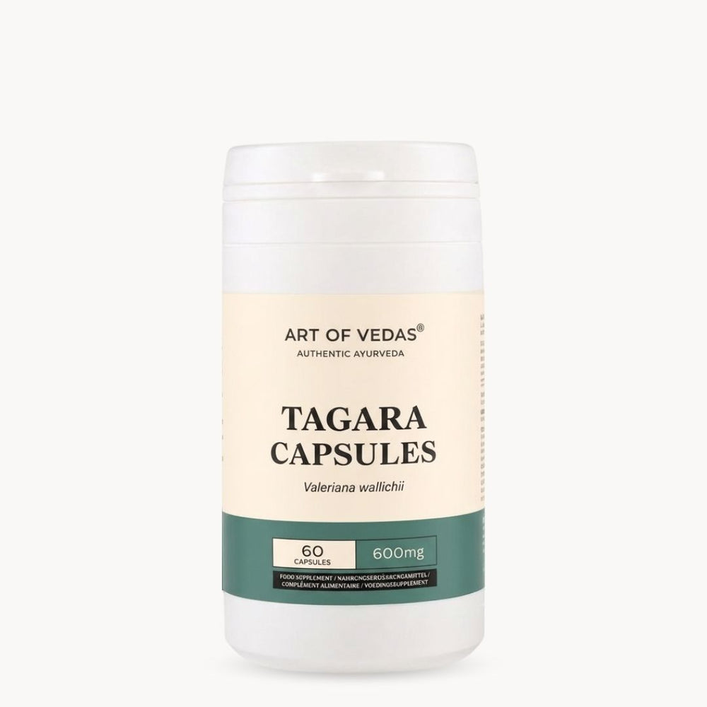 Art of Vedas Kapsułki Tagara, 60 kapsułek, 600 mg, ajurwedyjski suplement diety
